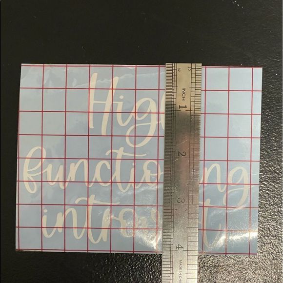 High Functioning Introvert Car Decal - Picture 5 of 5